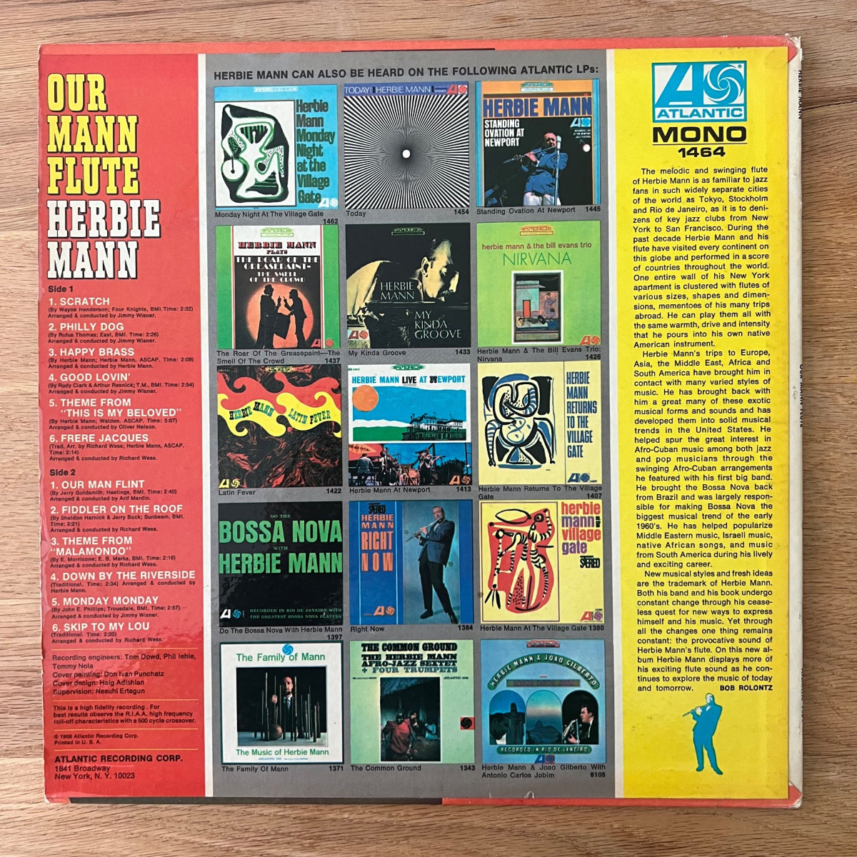 Herbie Mann - Our Mann Flute / 1. US-Press. 1966 - Mono (VG+/VG++)