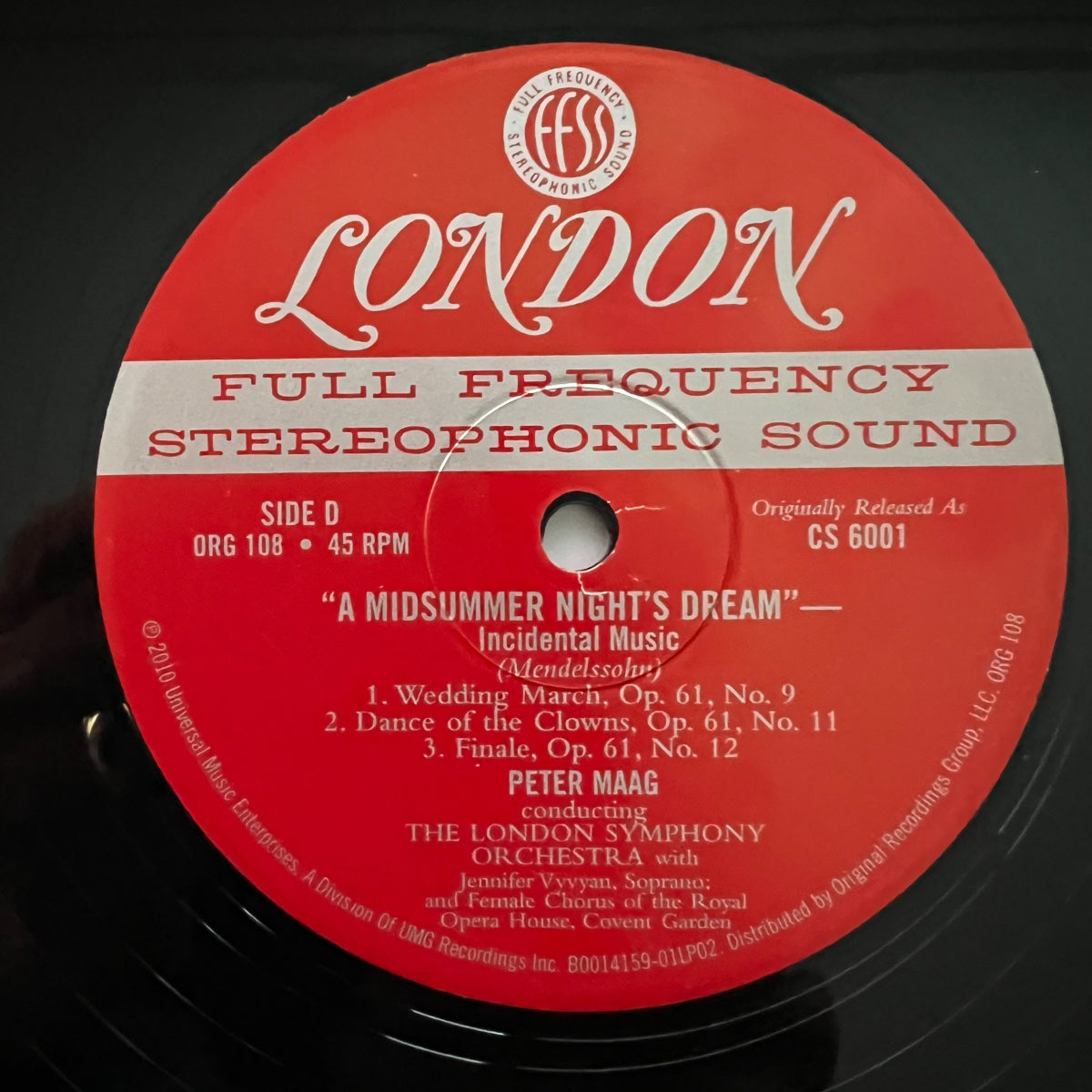 Mendelssohn, London Symphony Orch.- A Midsummer Night's Dream / UD-Press. 2010 - (M-/M-)