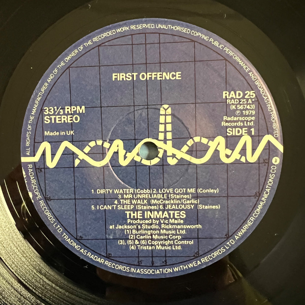 Inmates - First Offense / 1. UK-Press. 1979 - (M-/M-)