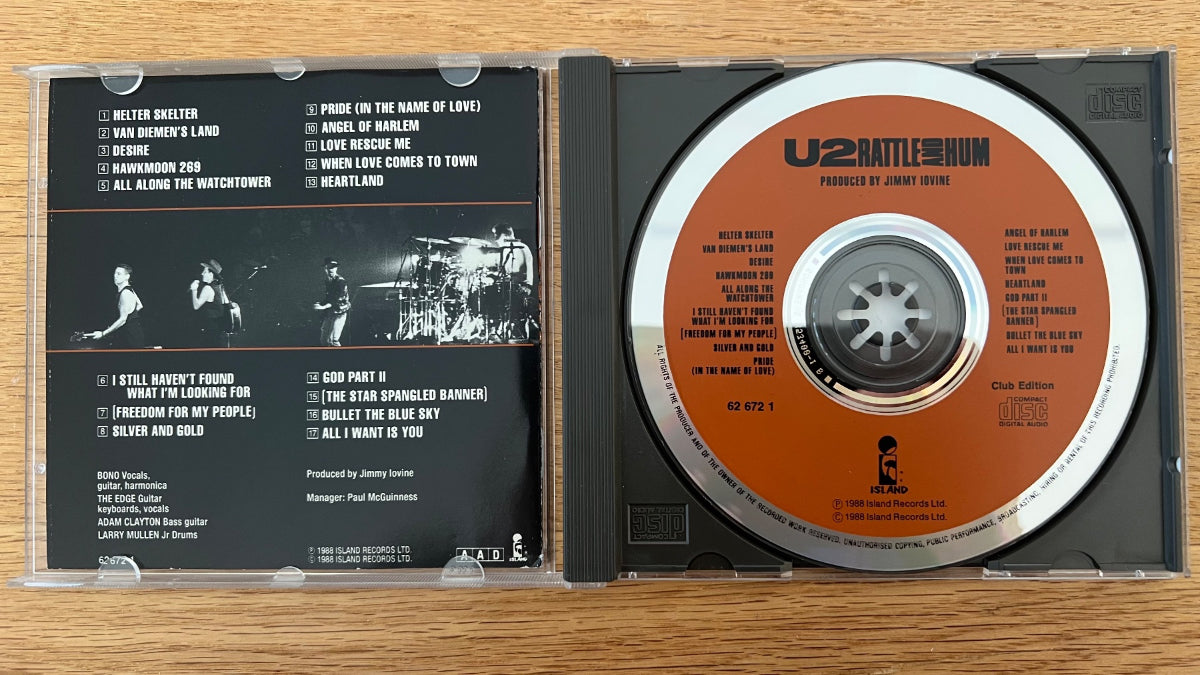 U2 - Rattle And Hum / CD - D-Press. 1988 - Club Edition - (VG++/M-)
