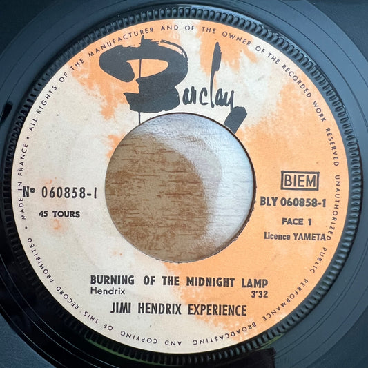 Jimi Hendrix Experience - Burning Of The Midnight Camp / 1st French pressing. 1967 - (VG/Neutral)
