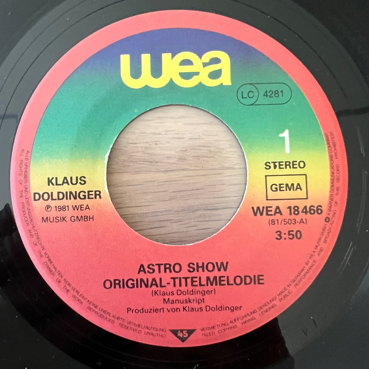 Klaus Doldinger - Astro Show / 1. D-Press. 1981 - (VG++/VG++)