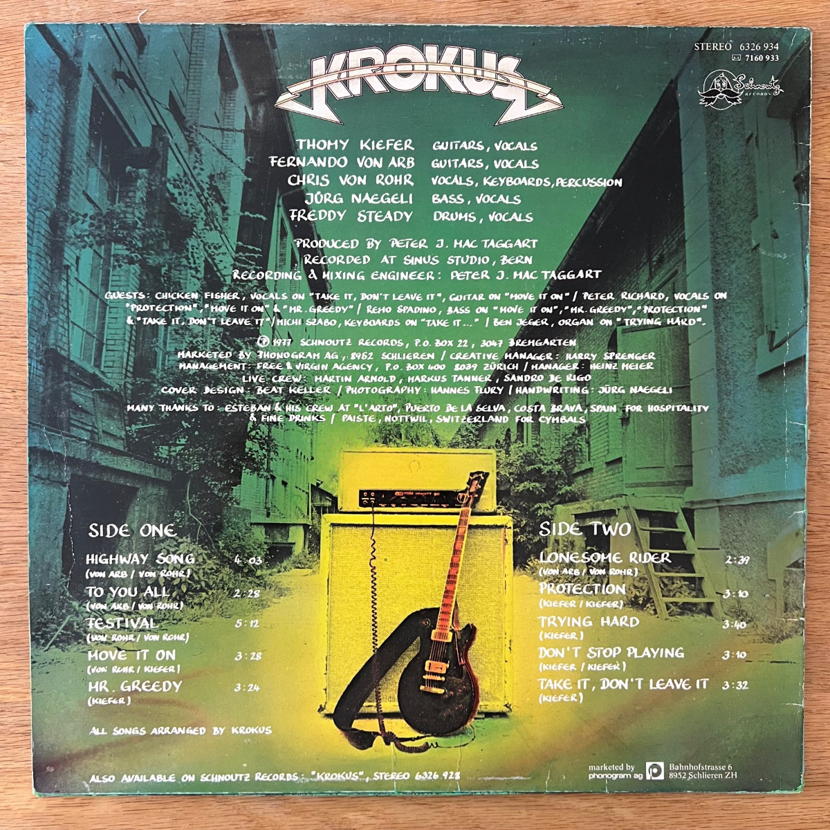 Krokus - To You All / 1. Swiss-Press. 1977 - (M-/VG+)