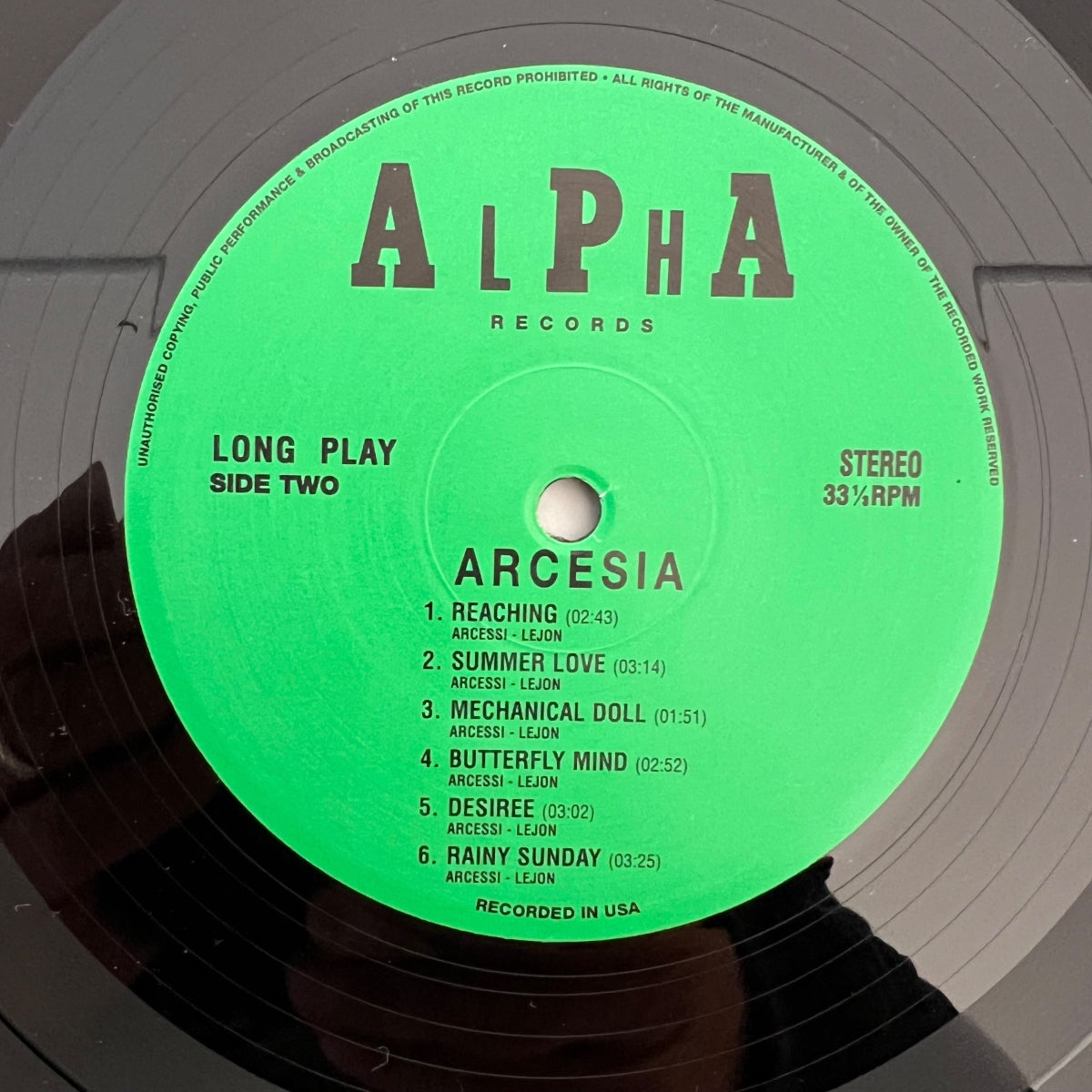 Arcesia - Reachin' / D-Press. 1997 - (M-/VG++)