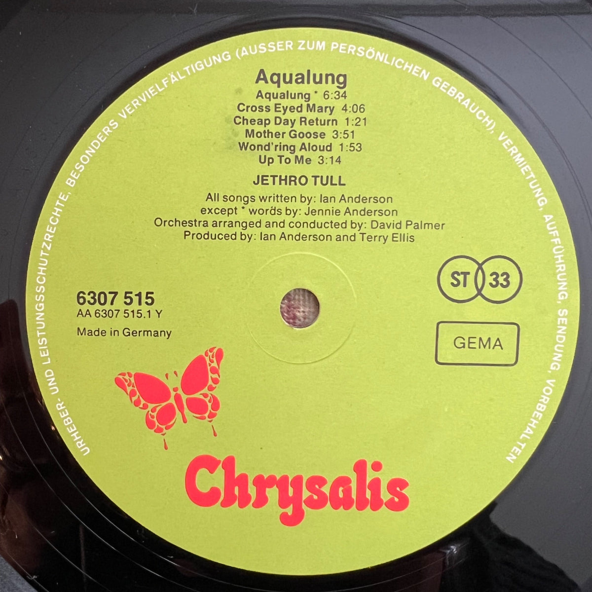 Jethro Tull - Aqualung / D-Press. 1973 - (M-/M-)