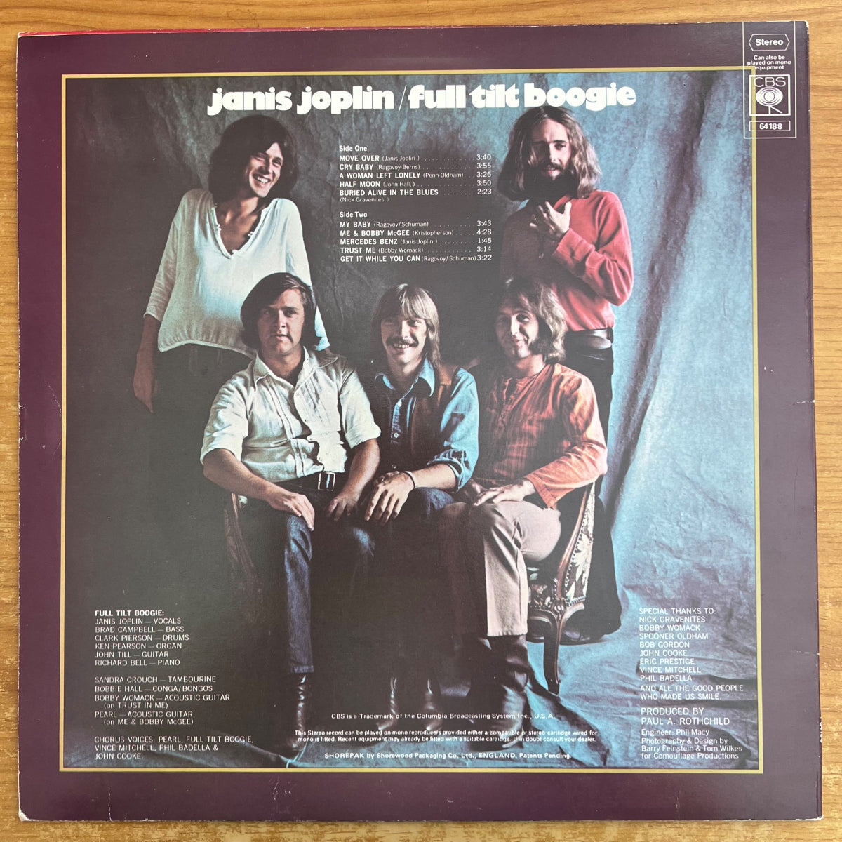 Janis Joplin - Pearl / 1. UK-Press. 1971 - (M-/VG++)
