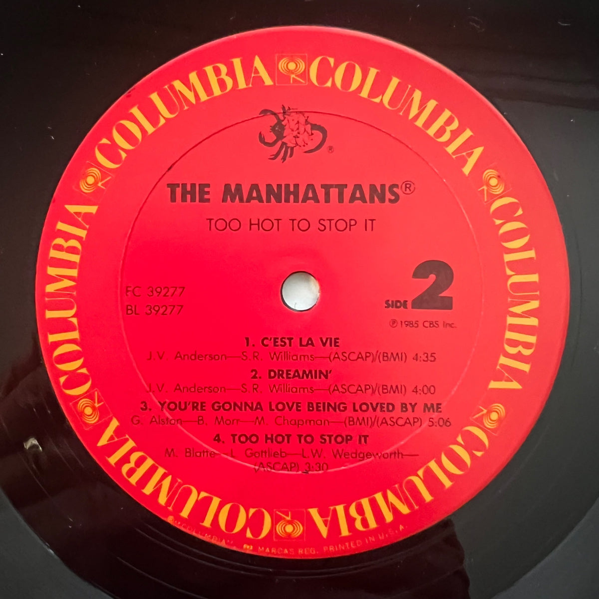 Manhattans - Too Hot To Stop It / 1. US-Press. 1985 - (M-/VG++)