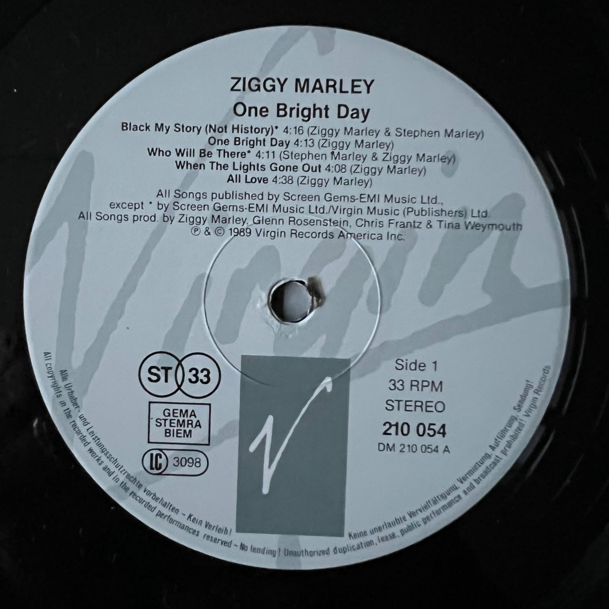 Ziggy Marley & Melody Makers - One Bright Day / 1. D-Press. 1989 - (VG++/M-)