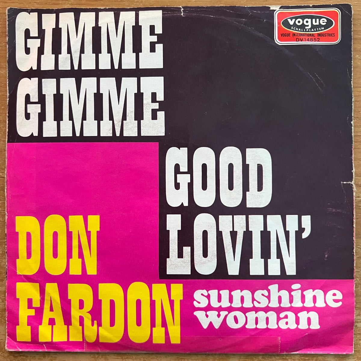 Don Fardon - Gimme Gimme Good Lovin' / 1. D-Press. 1969 - (VG+/VG)