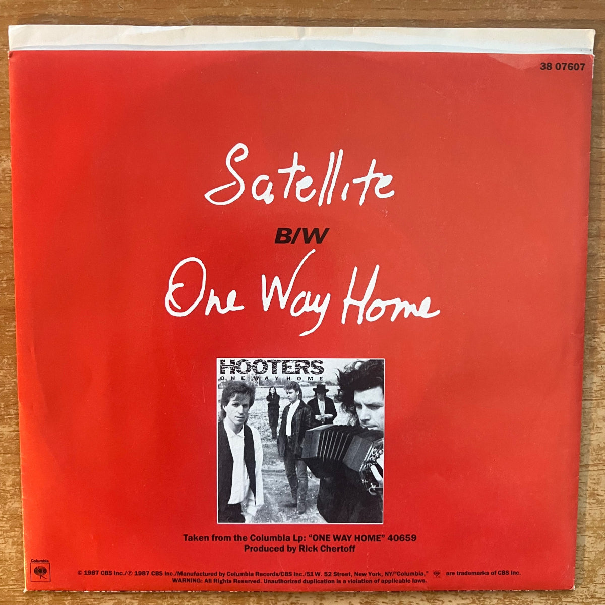 Hooters - Satellite / 1. US-Press. 1987 - (M-/M-)