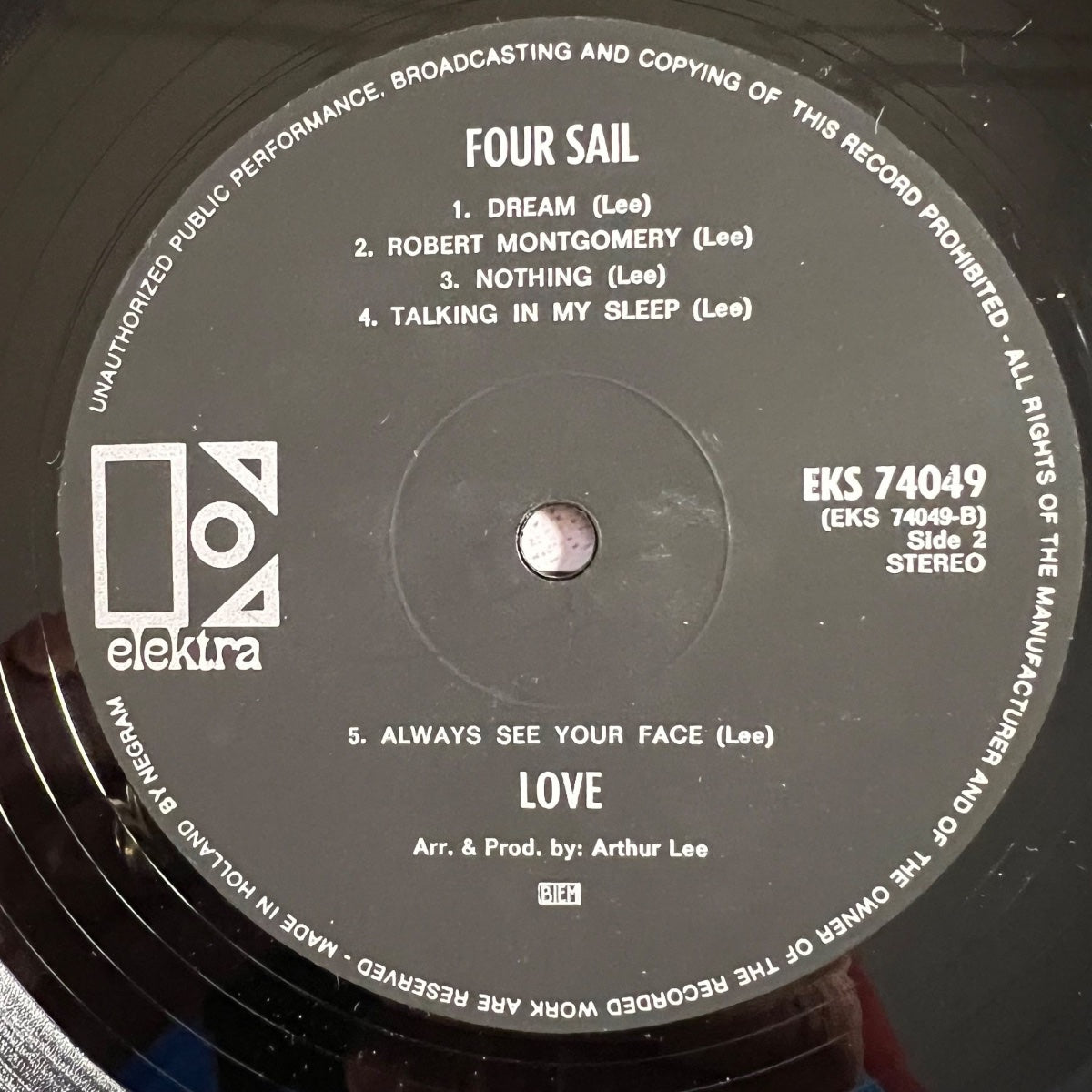 Love - Four Sail / 1. NL-Press. 1969 - (M-/M-)