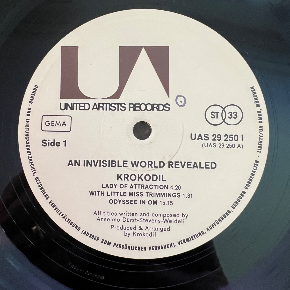 Krokodil - An Invisible World Revealed / 1. D-Press. 1971 - (VG+/VG++)