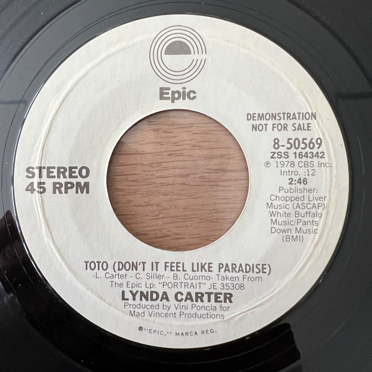 Lynda Carter - Toto / US-Promo 1978 - (M-/Neutral)