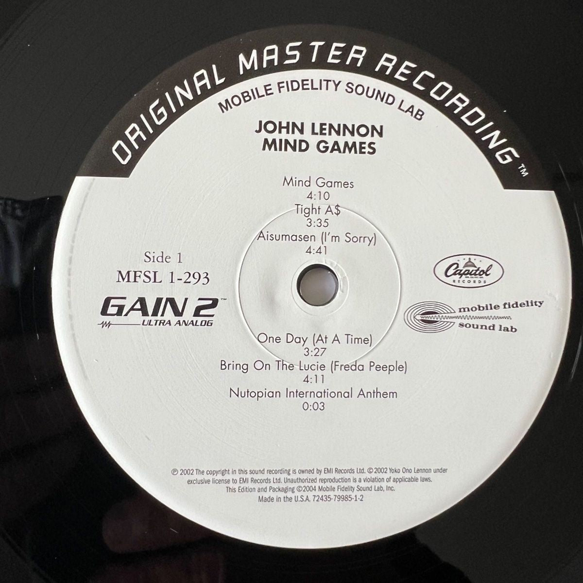 John Lennon - Mind Games / Audiophile MFSL 2004 - (M-/Mint)