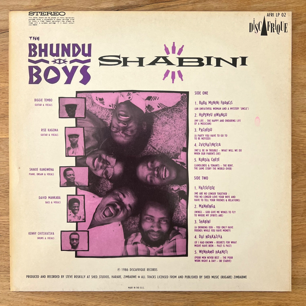 Bound Boys - Shabini / 1. EU-Press. 1986 - (M-/VG++)