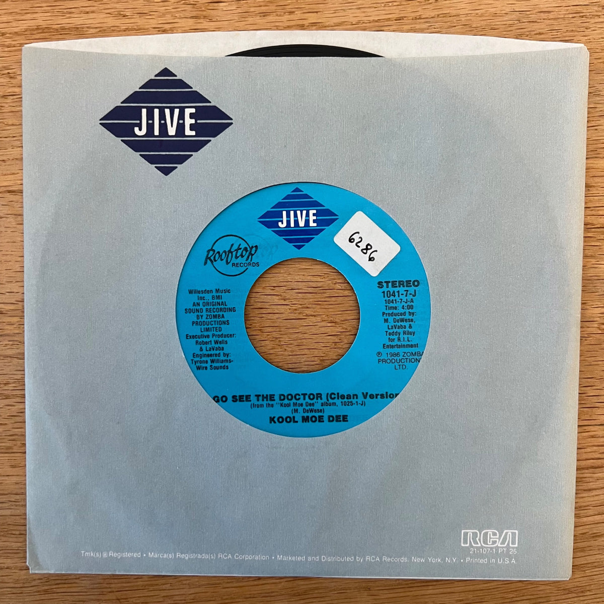 Kool Moe Dee - Go See The Doctor / 1. US-Press. 1986 - (M-/M-)