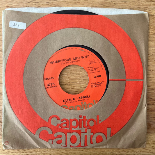 Glen Campbell - Wherefore And Why / 1. US-Press. 1973 - (M-/VG+)