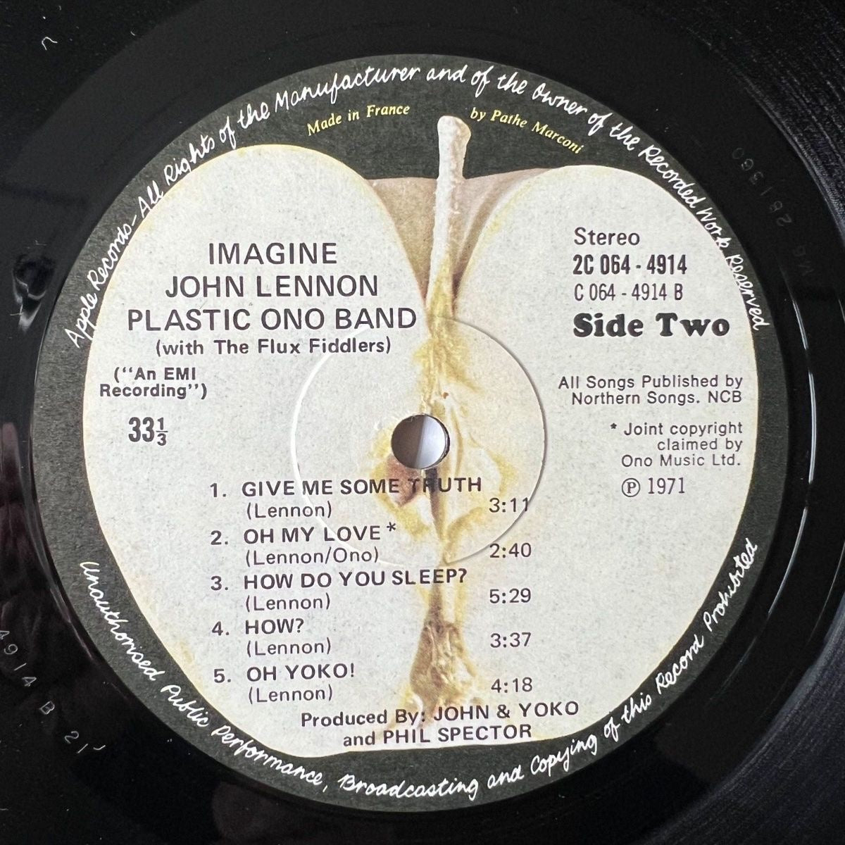John Lennon - Imagine / France-Press. RE von 1971 - /M-/VG++)