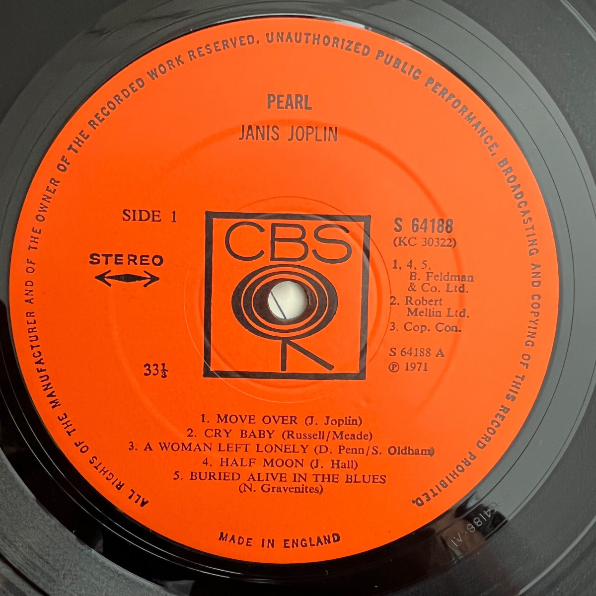 Janis Joplin - Pearl / 1. UK-Press. 1971 - (M-/VG++)