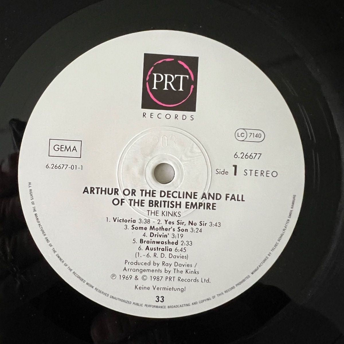Kinks - Arthur Or The Decline And Fall Of The British Empire / 1. D-Press. 1987 - (M-/M-)