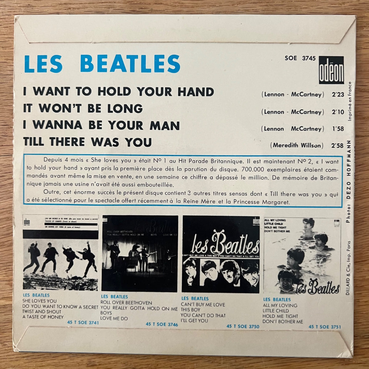 Beatles - I Want To Hołd Your Hand / 7" EP - 1. France-Press. 1964 - Mono - (VG++/M-)