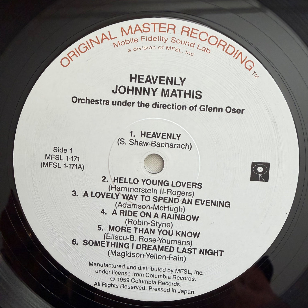 Johnny Mathis - Heavenly / US-Press. 198? - Audiophile MFSL - (M-/M-)