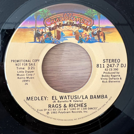 Rags & Riches - Medley :El Watusi, La Bamba / US-Promo 1983 - (M-/Neutral)