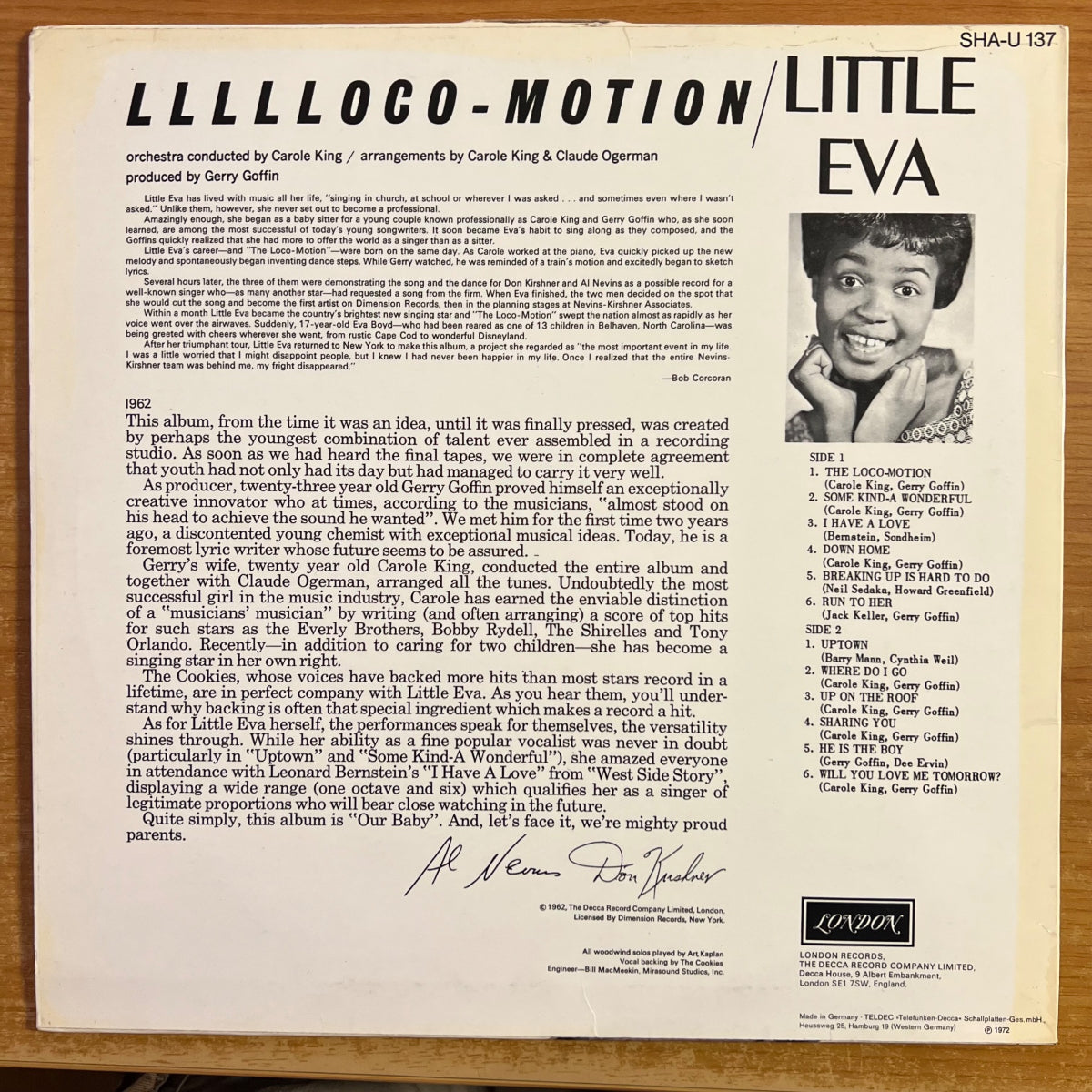 Little Eva - Llllloco-Motion / D.-Promo  1972 - (M-/VG++)