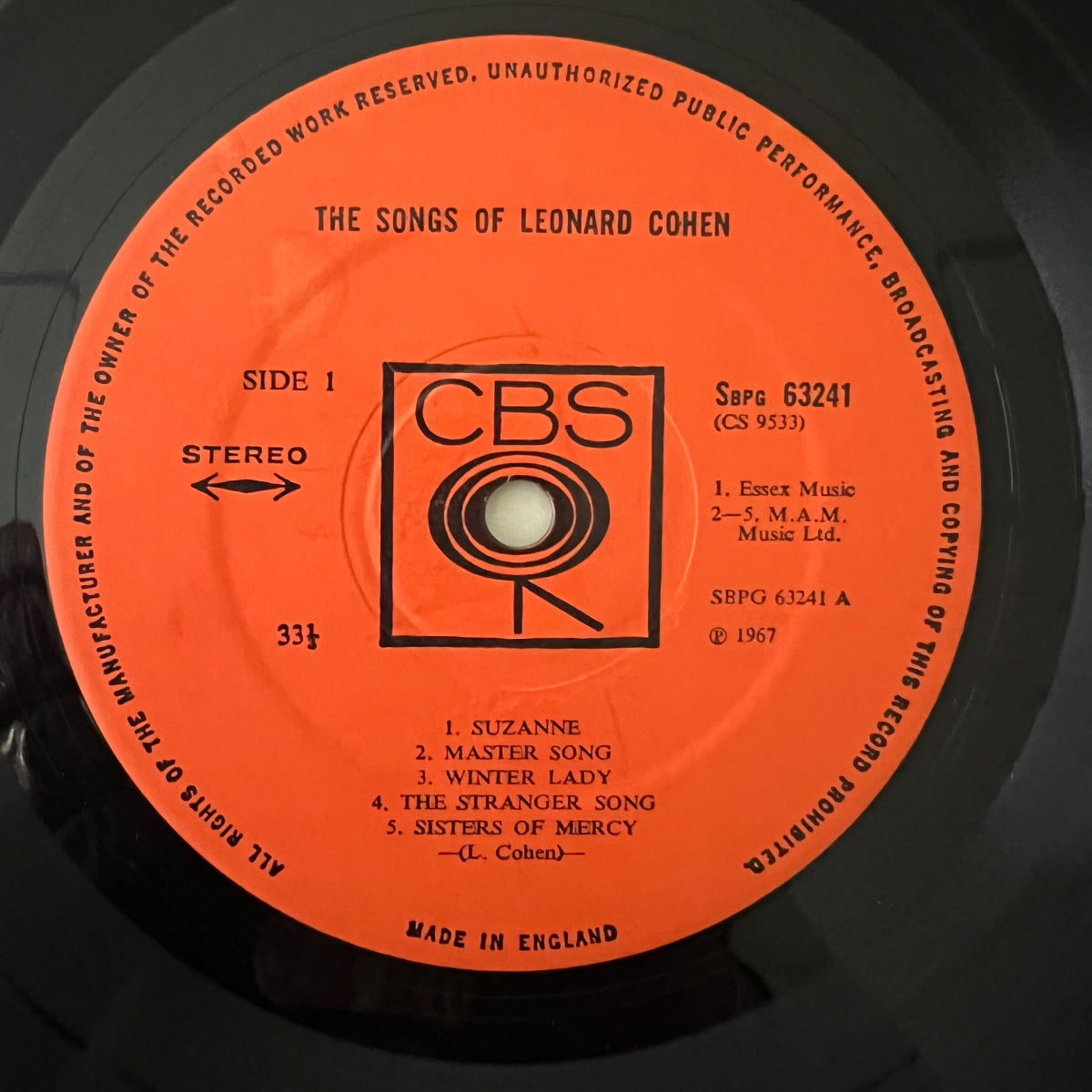 Leonard Cohen - Songs Of Leonard Cohen / 1. UK-Press. 1968 - (VG++/VG++)
