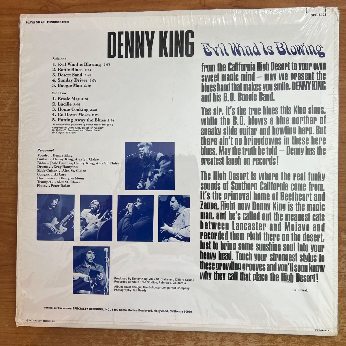 Denny King - Evil Wind Is Blowing / 1. US-Press. 1972 - (M-/VG+)