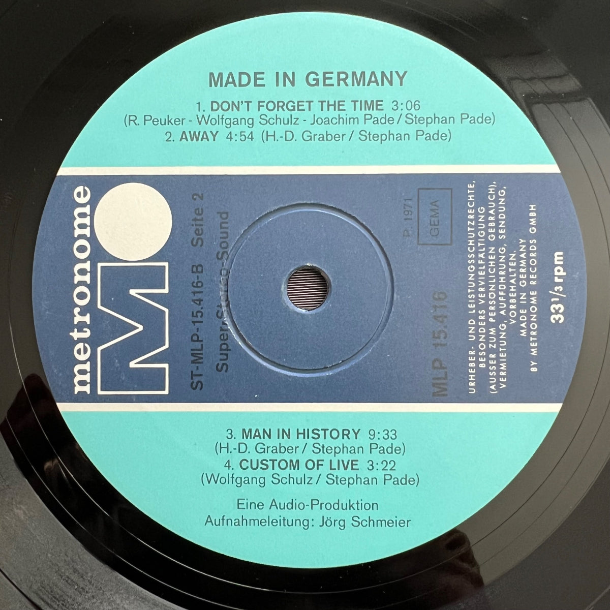 Made In Germany - Same / 1. D-Press. 1971 - (VG++/VG++)