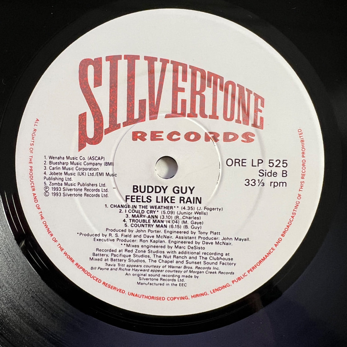 Buddy Guy - Feels Like Rain / 1. EU-Press. 1993 - (M-/VG++)
