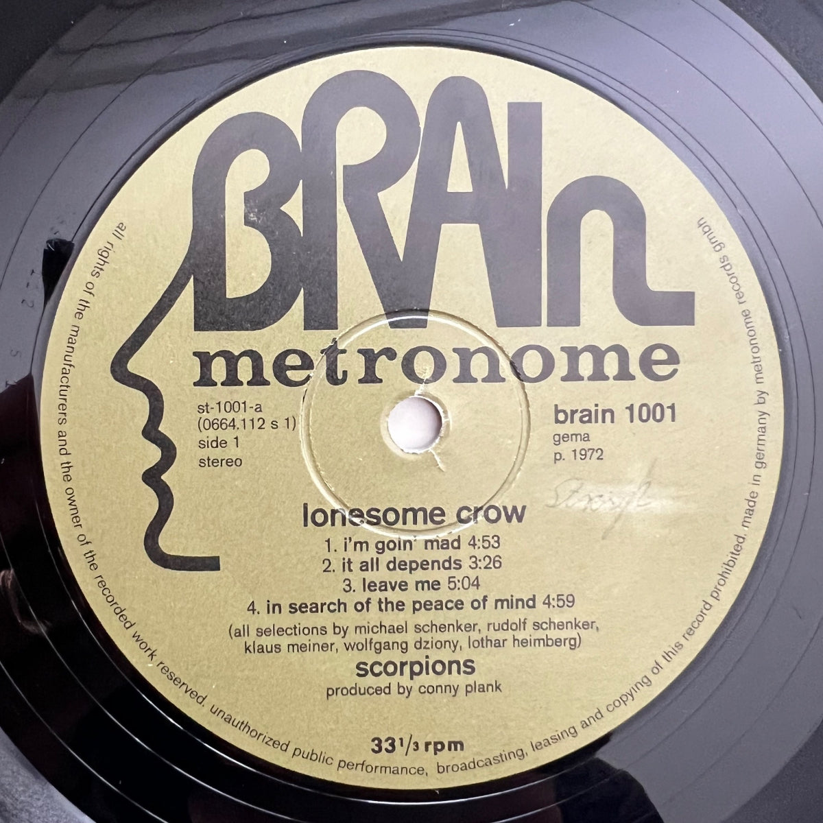 Scorpions - Lonesome Crow / 1. D-Press. 1972 - (M-/VG+)