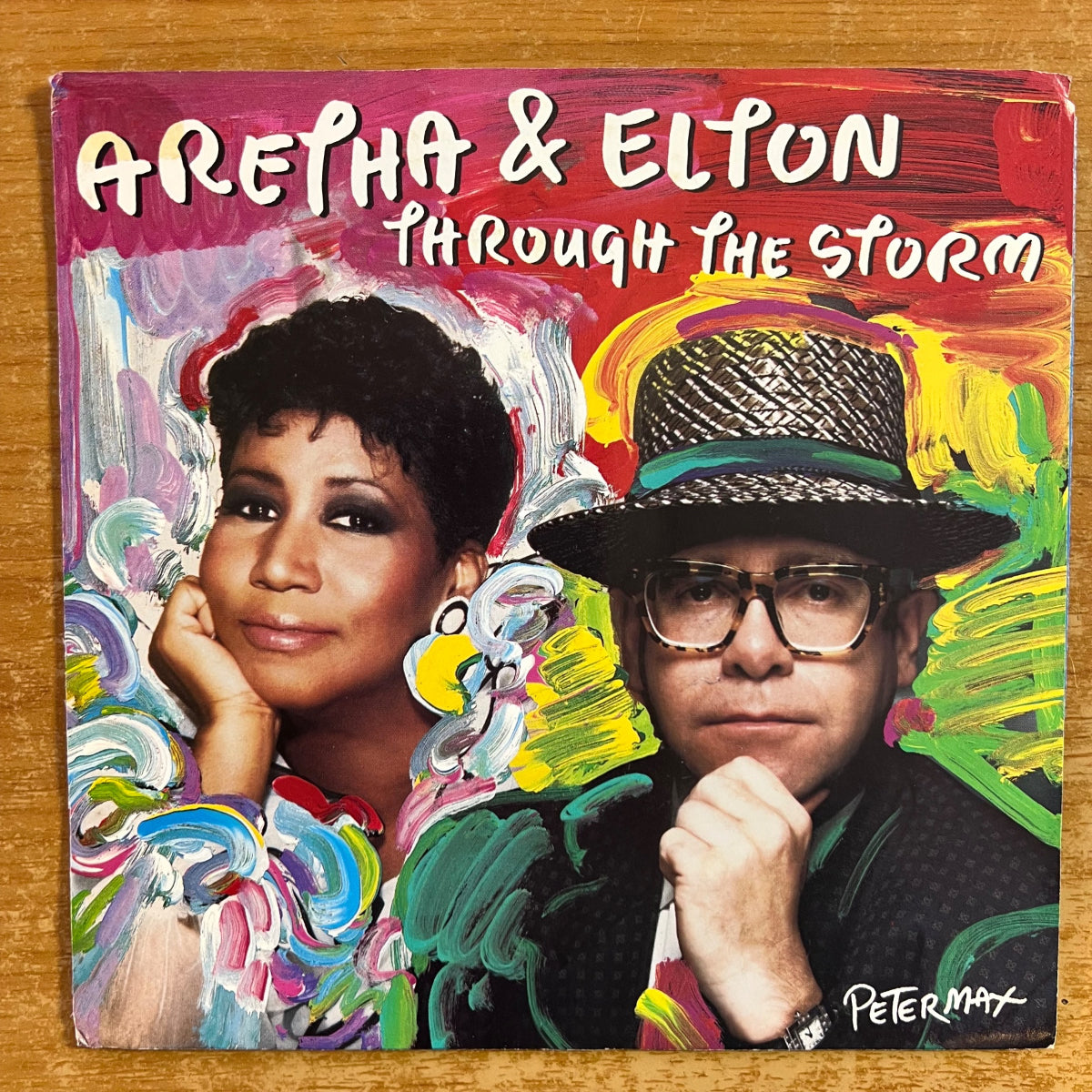 Aretha Franklin & Elton John - Through The Storm / 1. US-Press. 1989 - (M-/M-)