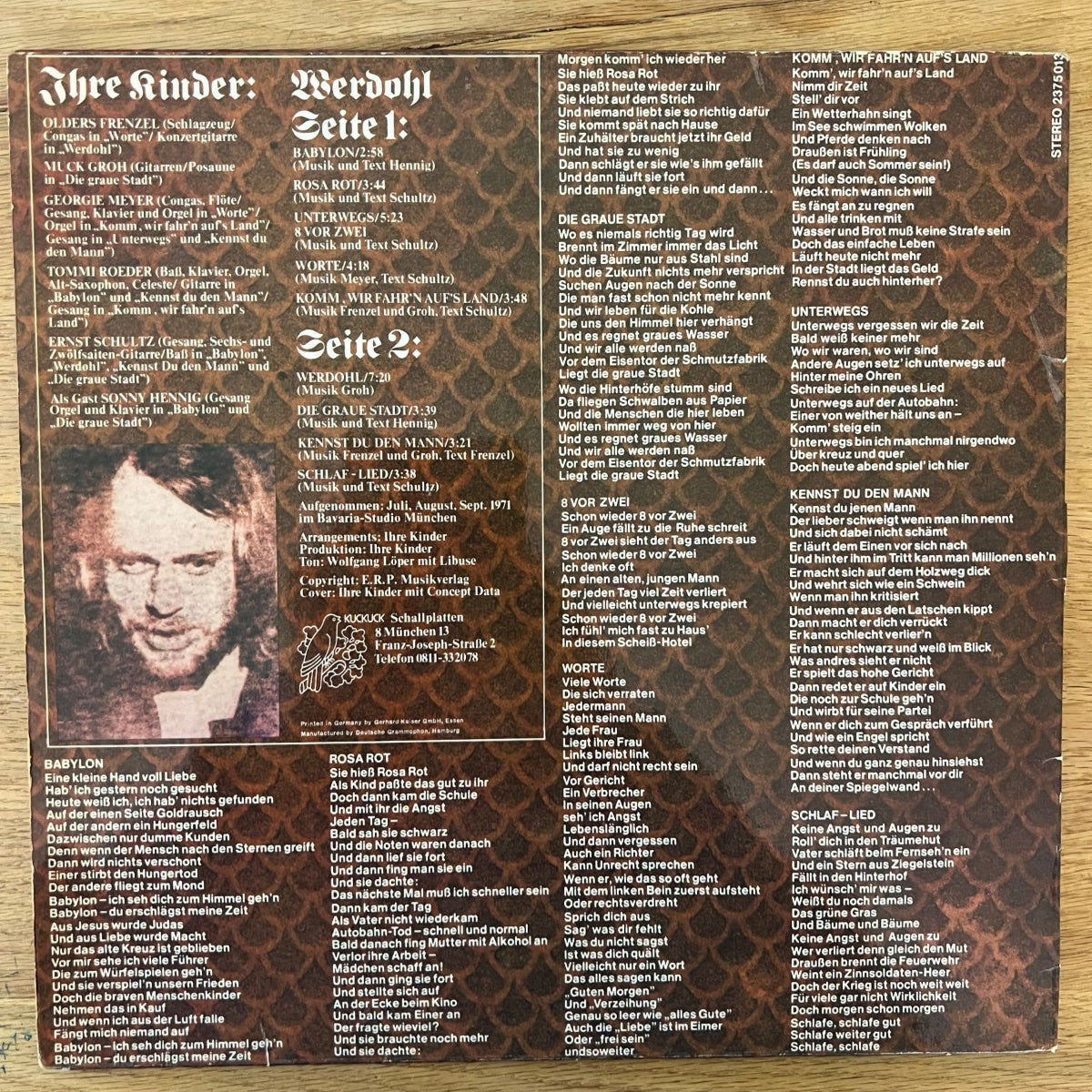 Ihre Kinder - Werdohl / 1. D-Press. 1971 - (VG++/VG++)