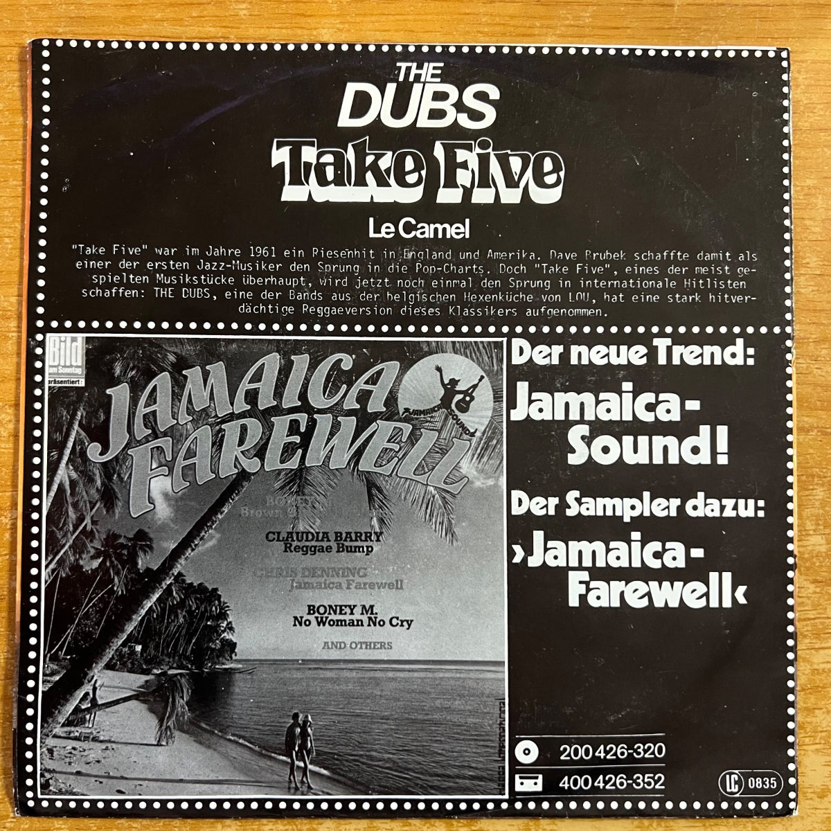 Dubs - Take Five / 1. D-Press. 1979 - (VG++/VG++)