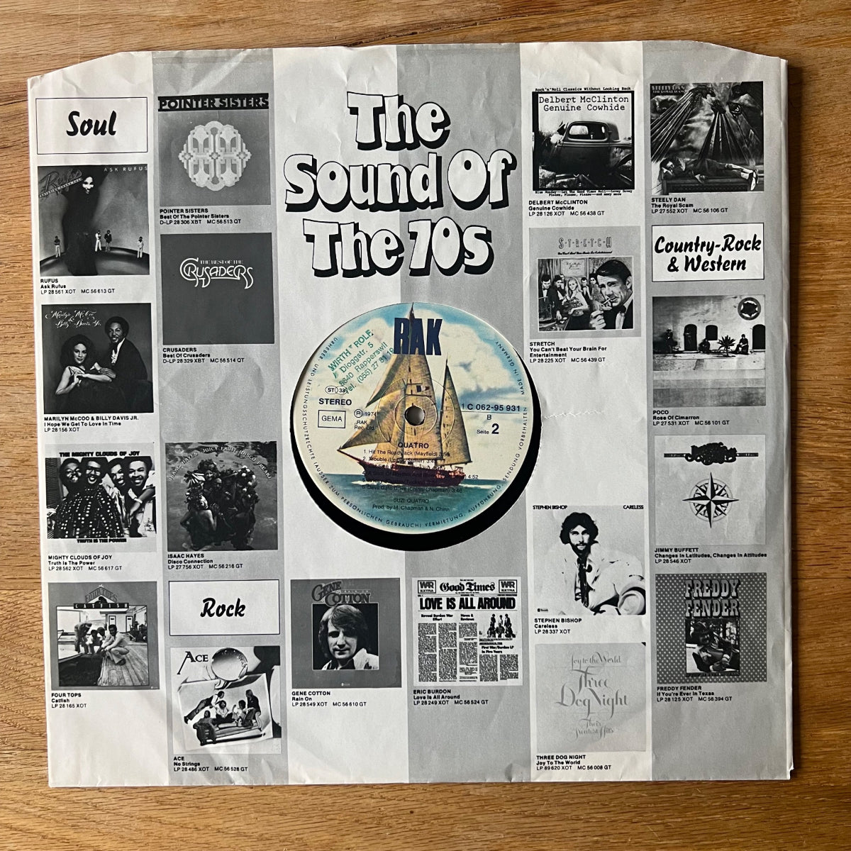 Suzi Quatro - Quatro / 1. D-Press. 1974 - (VG+/VG+)