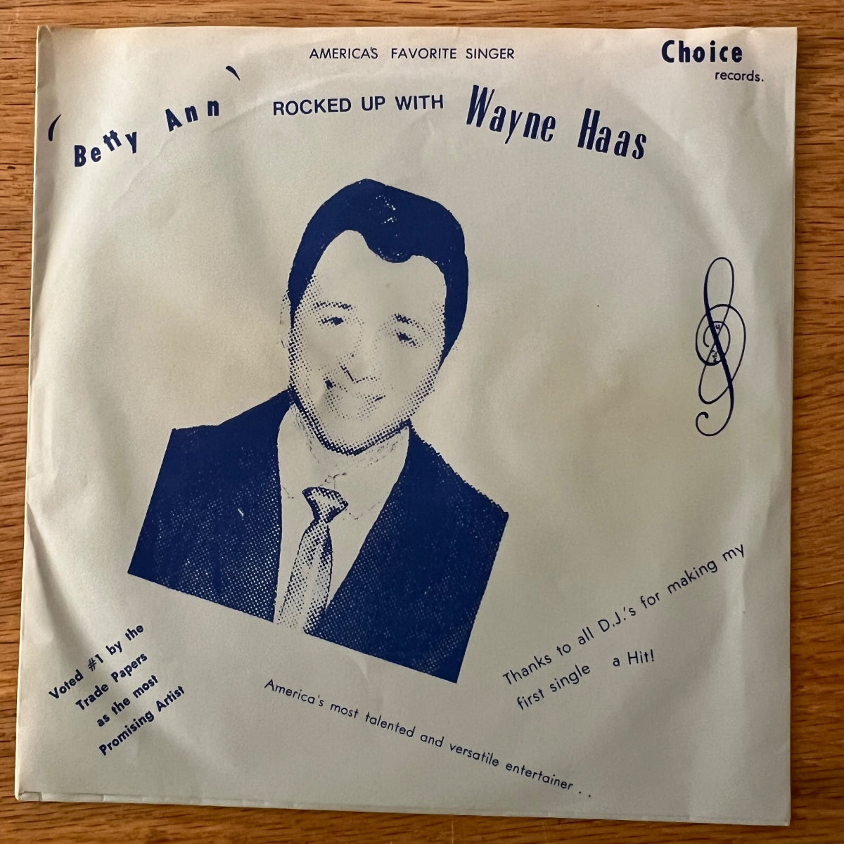 Wayne Haas - Betty Ann / US-Press. RE von 1957 - (VG++/VG+)