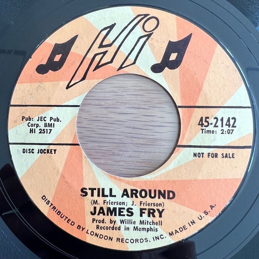 James Fry - Tumbling Down / US Promo 1968 - (M-/Neutral)