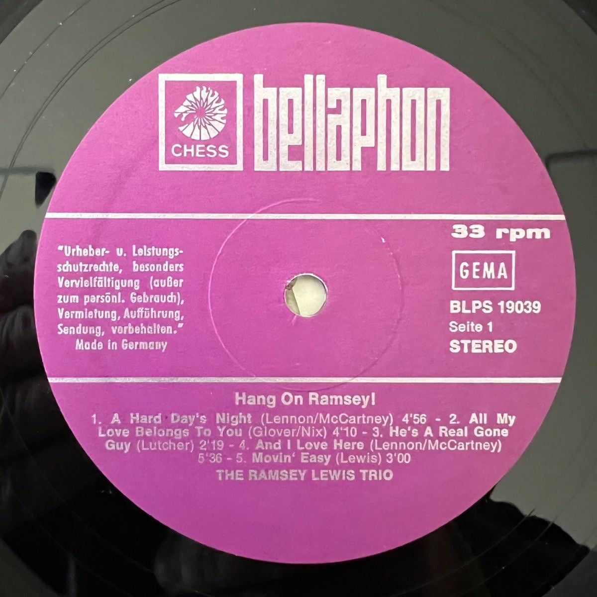 Ramsey Lewis Trio - Hang On Ramsey! / D-Press. RE - (M-/VG++)