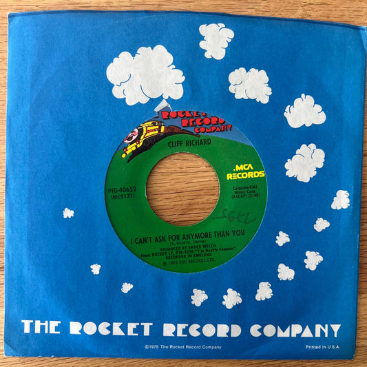 Cliff Richard - I Can't Ask For Anymore Than You / 1. US Press. 1976 - (M-/M-)