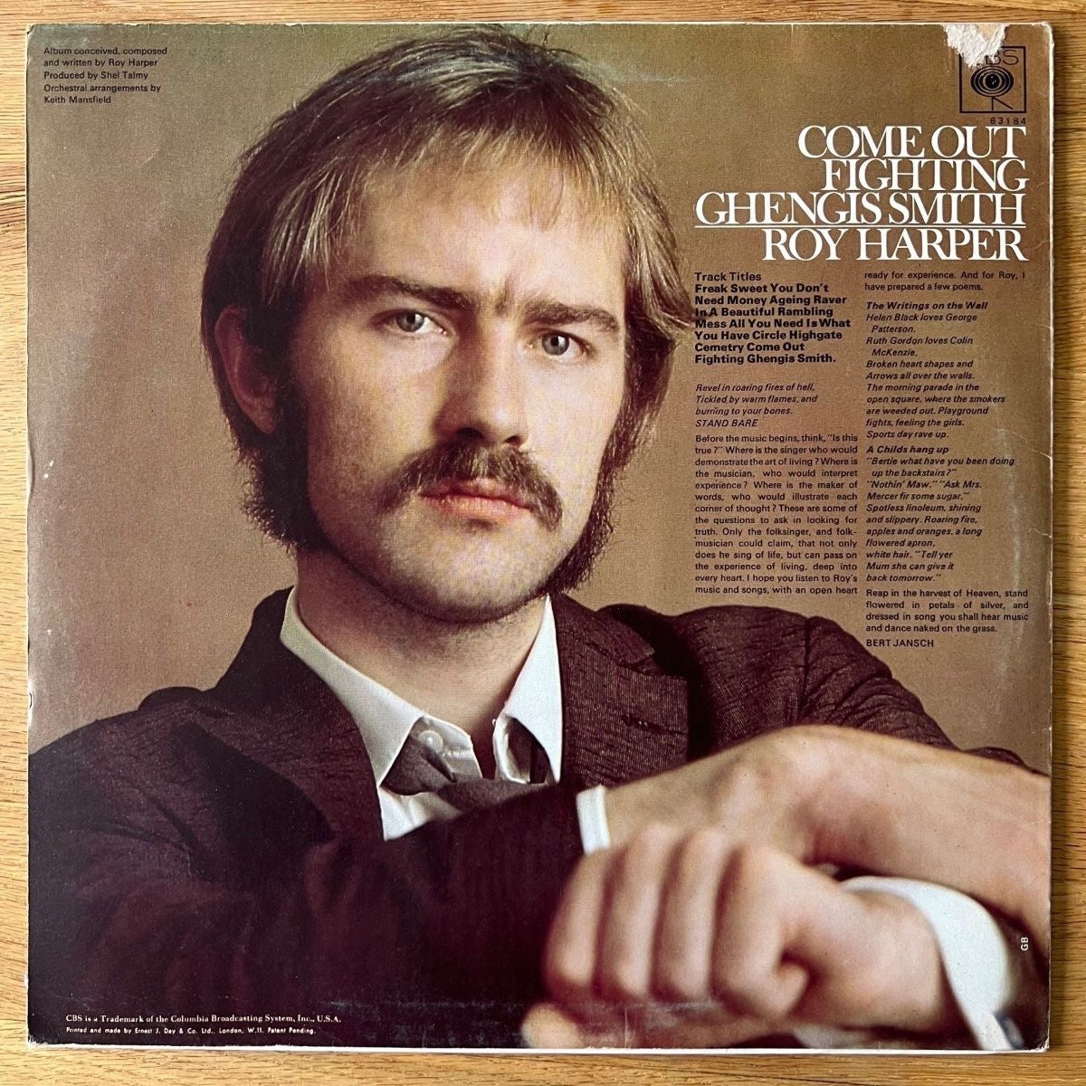 Roy Harper - Come Out Fighting Gengis Smith / 1ère édition britannique. 1967 - (M-/VG+)