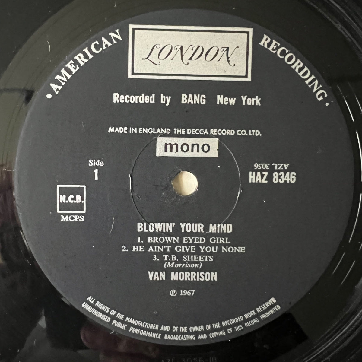 Van Morrison - Blown' Your Mind / 1. UK-Press. 1967 - Mono - (M-/VG++)