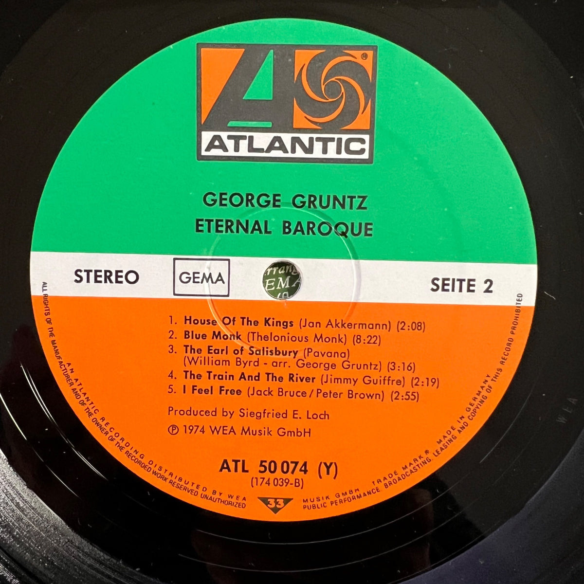 George Gruntz - Eternal Baroque / 1. D-Press. 1974 - (M-/VG++)