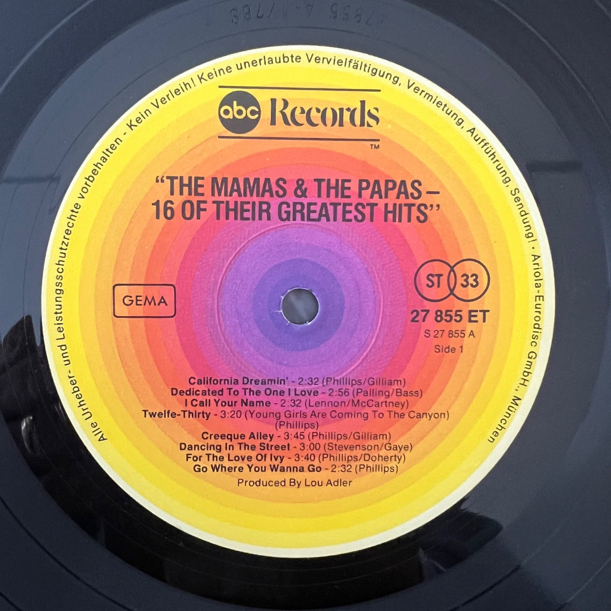 Mamas & Papas - 16 Of Their Greatest Hits / D-Press. 1976 - (M-/M-)