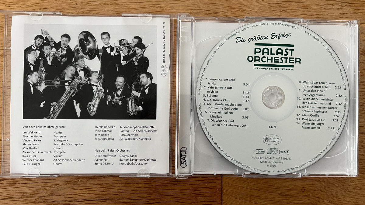 Palast Orch. & Max Raabe - Die Grössten Erfolge / 2 CD - 1. D-Press. 1998 - (M-/M-)