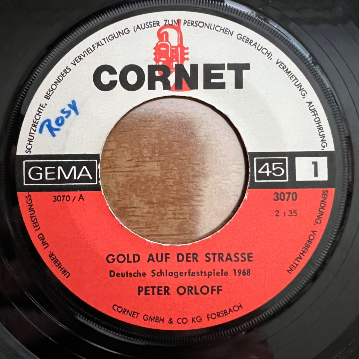 Peter Orloff - Gold Auf Der Strasse / 1. D-Press. 1968 - (VG+/VG)