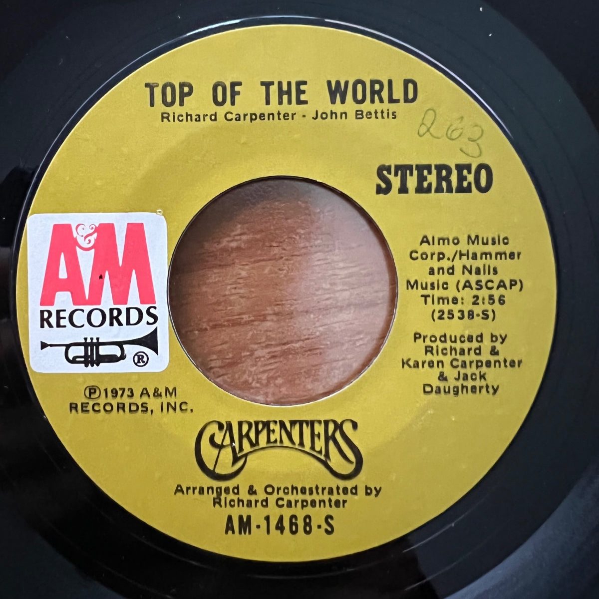 Carpenters - Top Of The World / 1. US-Press. 1973 - (M-/VG++)