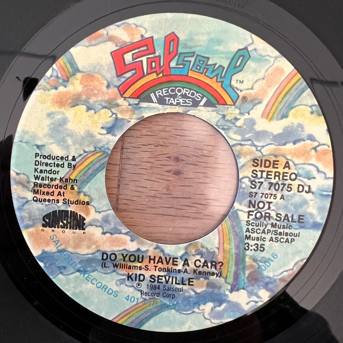 Kid Seville - Do You Have A Car? // US-Promo 1984 - (M-/Neutral)