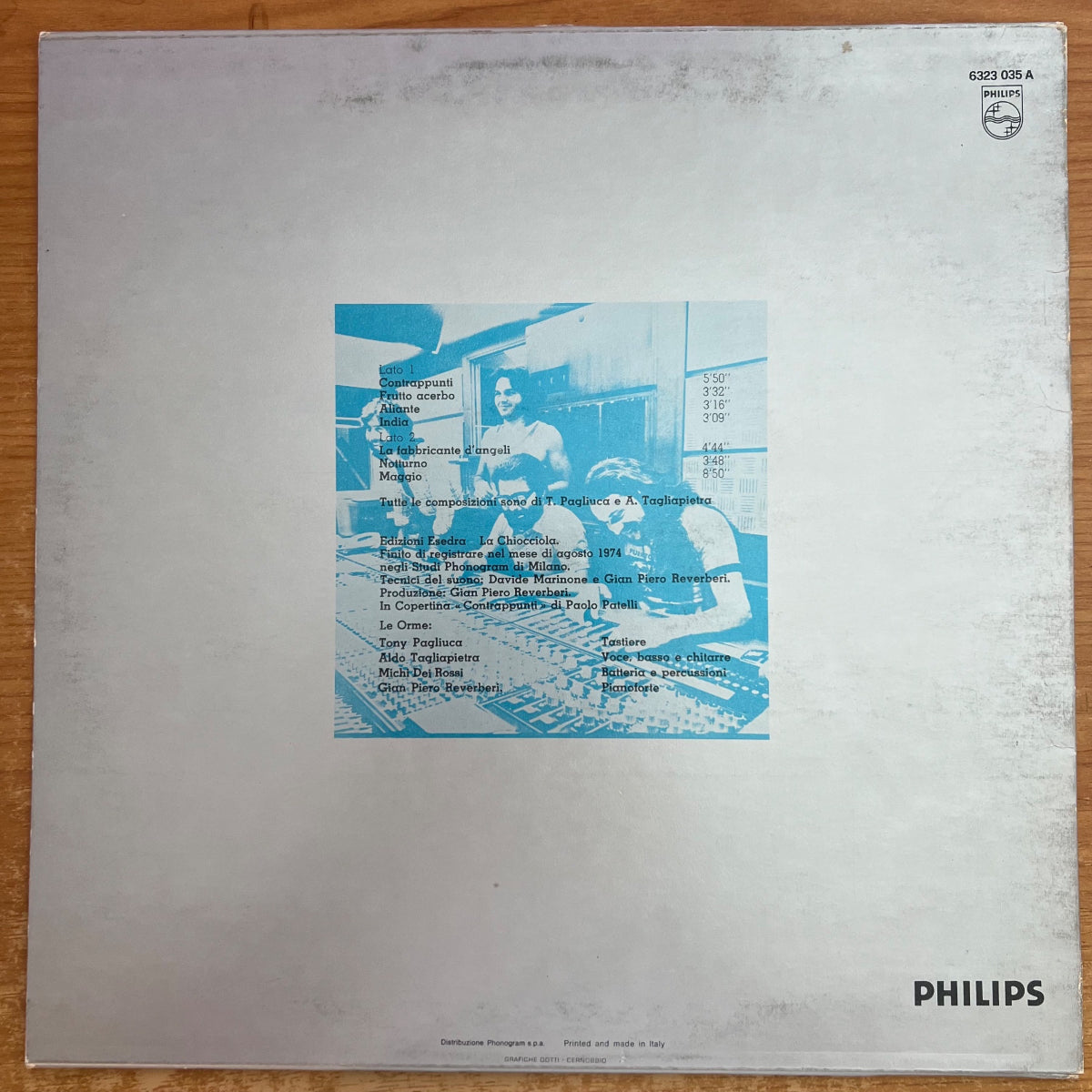 Le Orme - Contrappunti / 1. Italy-Press. 1974 - (M-/VG+)
